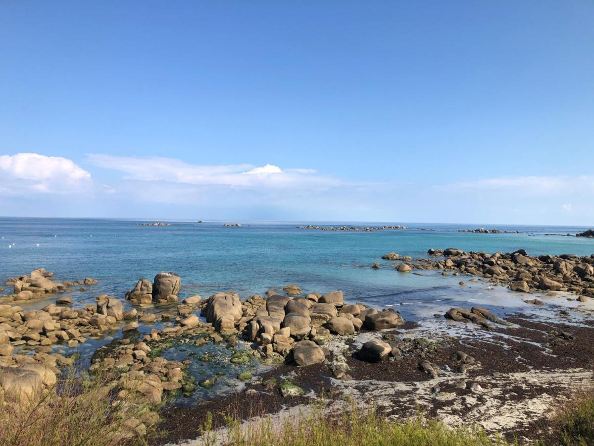 Le Penty à Kerfissien, Studio de plage Cléder Extérieur photo
