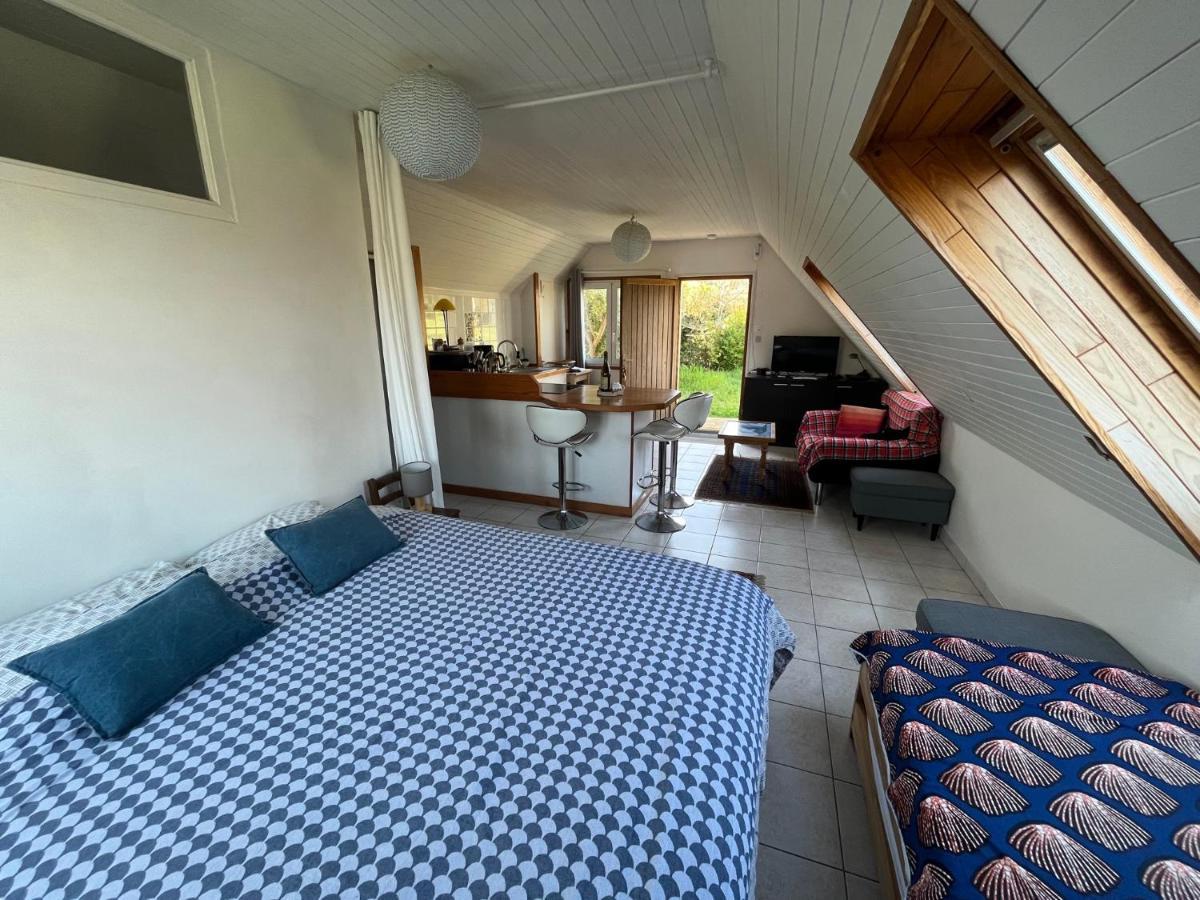 Le Penty à Kerfissien, Studio de plage Cléder Extérieur photo